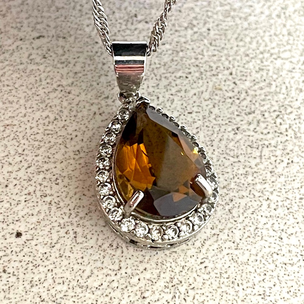 Gold Coast Brown Topaz Necklace
